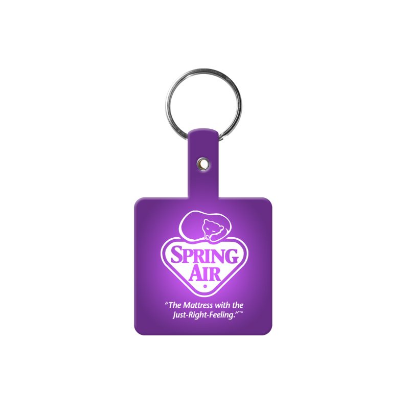 Custom Square Flexible Key Tag - 8