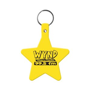 Custom Star Flexible Key Tag