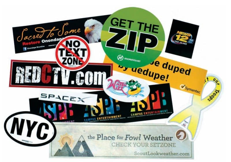 Custom Stik-Withit® Bumper Sticker (3 3/4"x7 1/2")