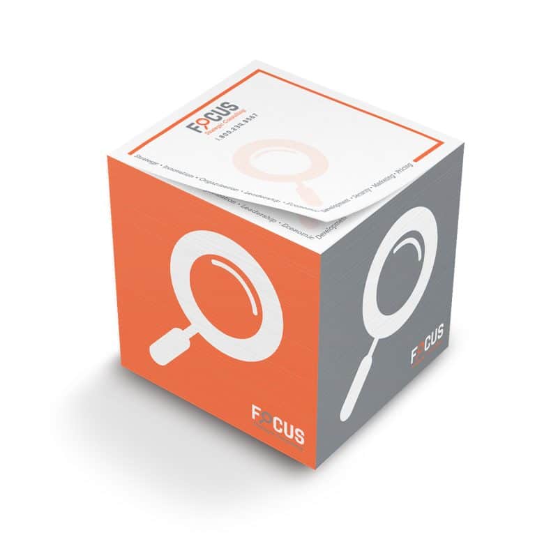 Custom Stik-Withit® Full Size Note Cube® Notepad (3 3/8"x3 3/8"x3 3/8") - 1