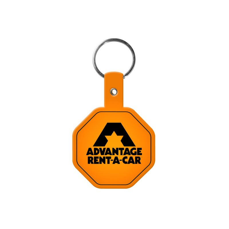 Custom Stop Sign Flexible Key Tag - 3
