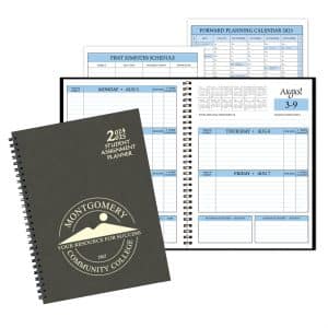 Custom Student Assignment Planner w/ Canyon Cover