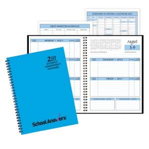 Custom Student Assignment Planner w/ TechnoColor Cover