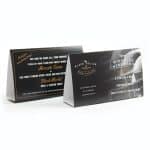 Custom Table Tent - Horizontal