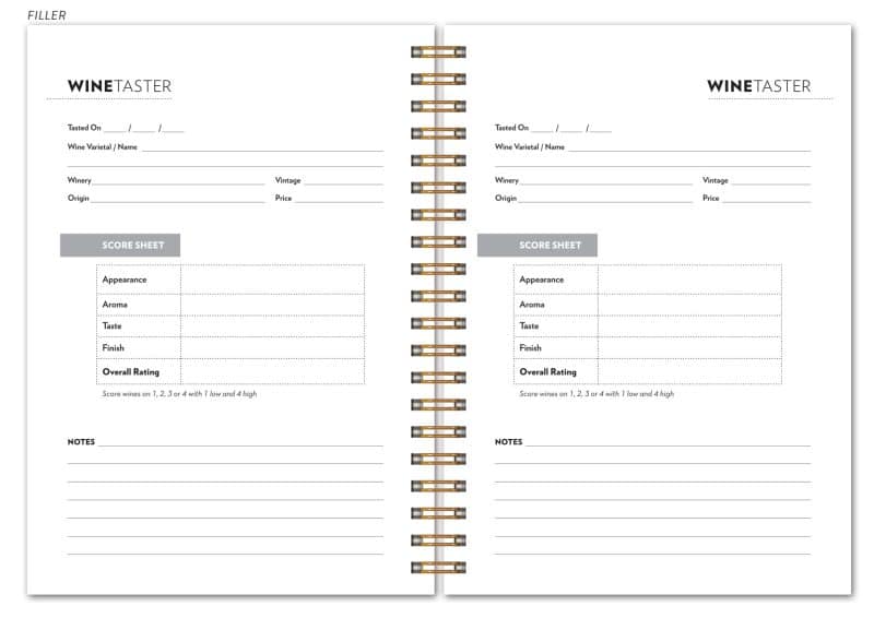 Custom TasterJournals™ Classic Wine Journal (5"x7") - 2