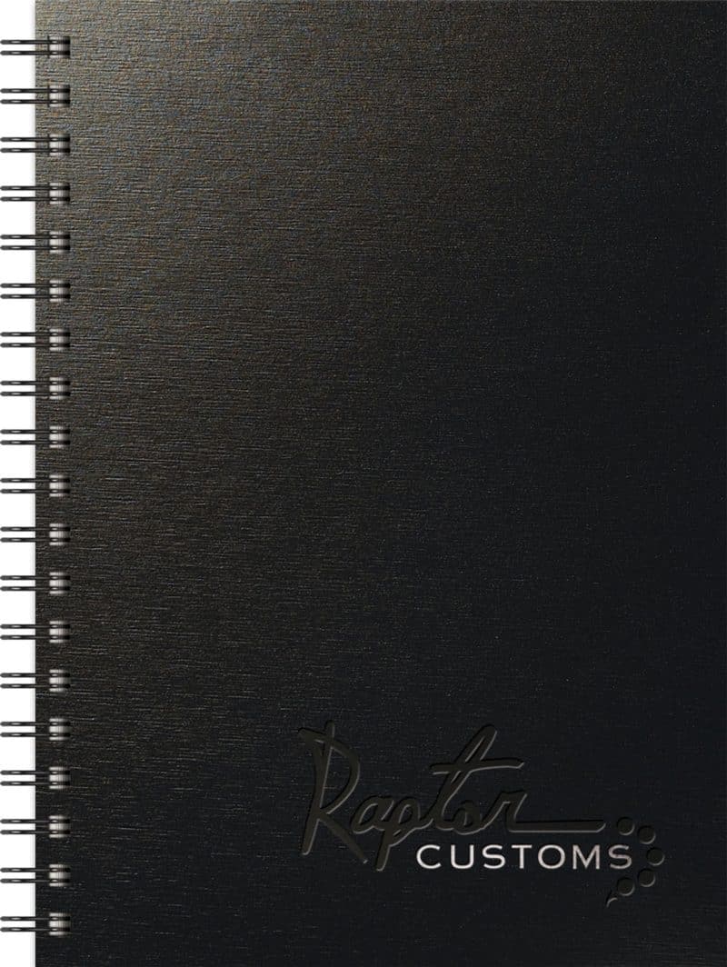 Custom TexturedMetallic Journals Medium NoteBook (7"x10")