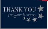Custom Thank You Stars Everyday Note Card (3 1/2"x5")