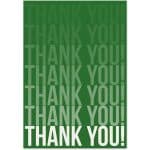 Custom Thank You Words Business Note Card - 3 sizes - 1