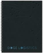 Custom The Analyst™ Leather Front Monthly Planner w/Chip Back (8.5"x11")