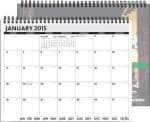 Custom ThePresident™ ClearView™ Monthly Planner w/Chip Back (11"x8.5") - 1