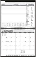 Custom ThePresident™ ClearView™ Monthly Planner w/Chip Back (11"x8.5") - 2