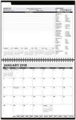 Custom ThePresident™ Leatherette Monthly Planner (11"x8.5") - 1