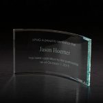 Custom Times Medium Glass Award - 2