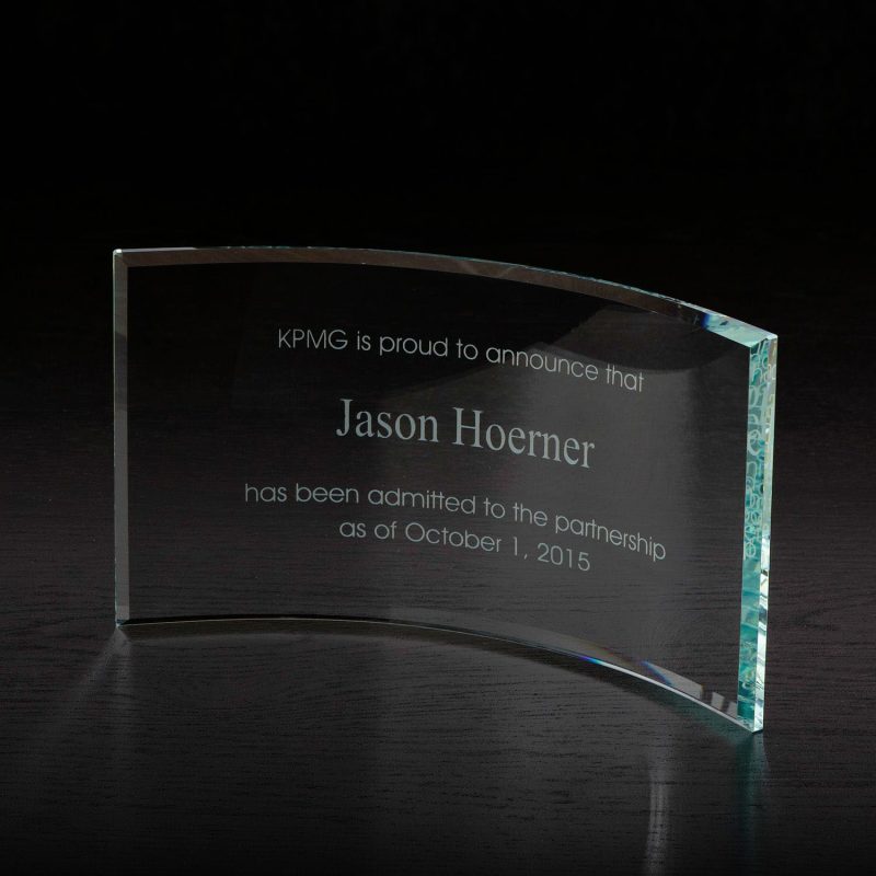 Custom Times Medium Glass Award
