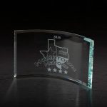 Custom Times Small Glass Award