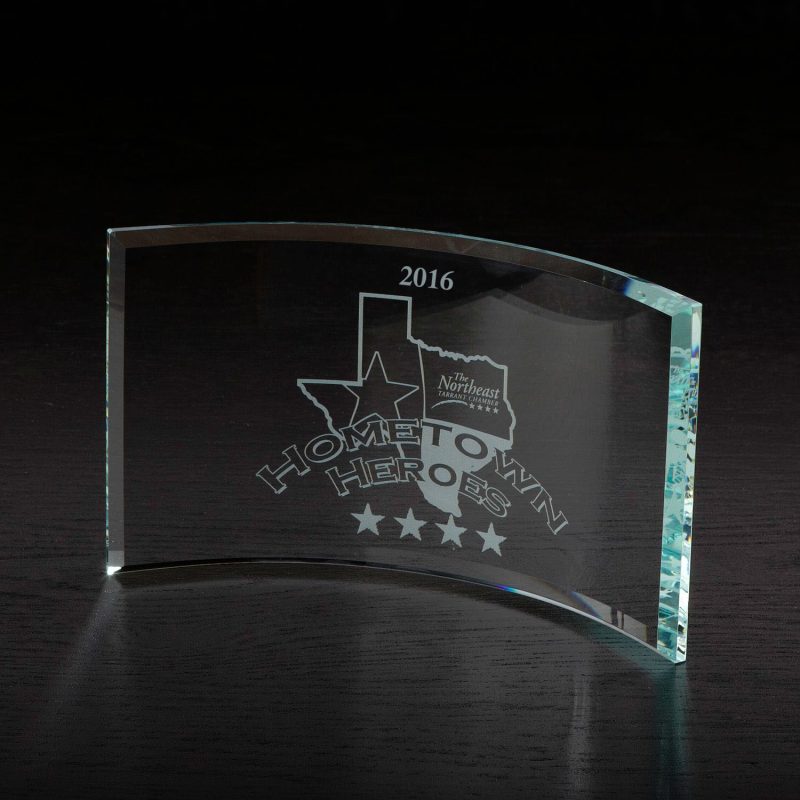 Custom Times Small Glass Award