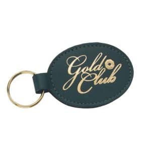 Custom Top Grain Cowhide Leather Oval Key Tag (Domestic)