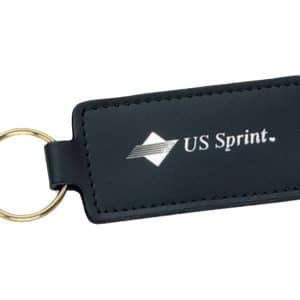 Custom Top Grain Cowhide Leather Rectangle Key Tag (Domestic)