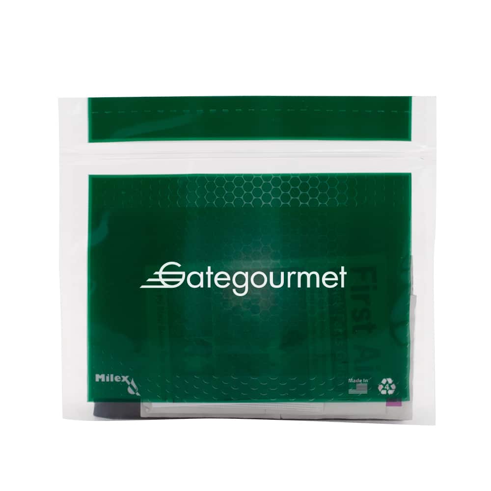 Custom Tradeshow Safety & First Aid Kit in a Resealable Plastic Bag