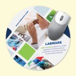 Custom Vynex® Heavy Duty 8" Round x1/16" Hard Surface Mouse Pad