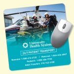 Custom Vynex® Heavy Duty 8" Square x1/16" Hard Surface Mouse Pad