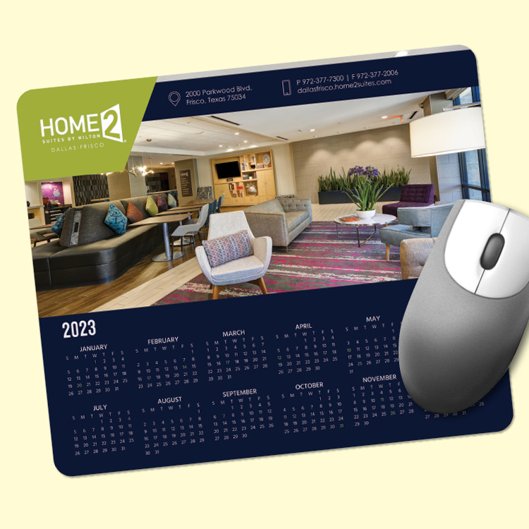 Vynex®-Heavy-Duty-8x95x116-Calendar-Mouse-Pad-C68 Custom Vynex® Heavy Duty 8"x9.5"x1/16" Calendar Mouse Pad