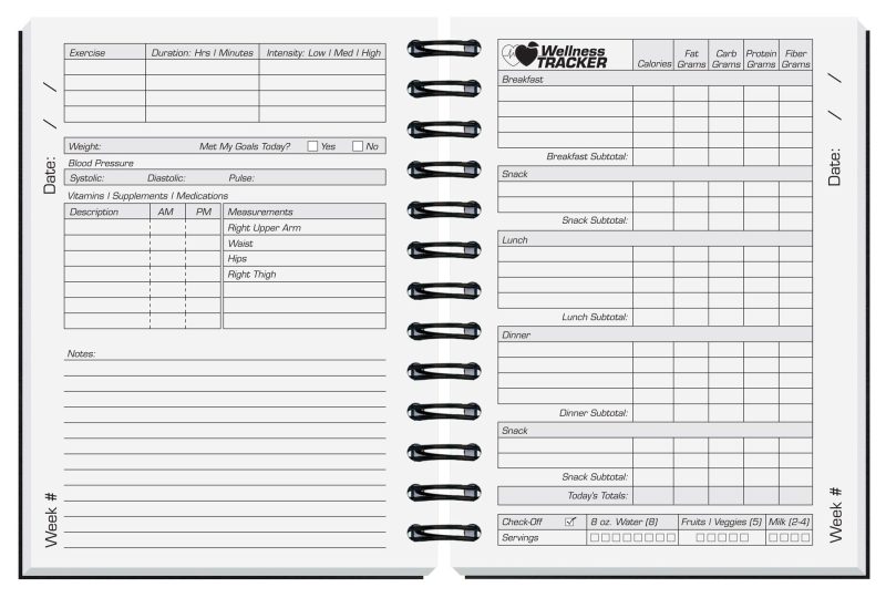 Custom Wellness Journal w/Pen - 2