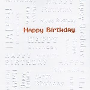 Custom White Happy Birthday Everyday Greeting Card (5"x7")