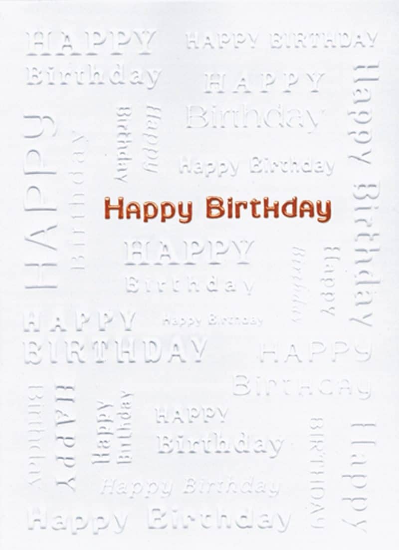 Custom White Happy Birthday Everyday Greeting Card (5"x7")