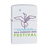 Custom White Matte Windproof Zippo® Lighter