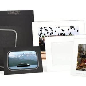 Custom White Smooth Picture Frame with Easel (5"x7")