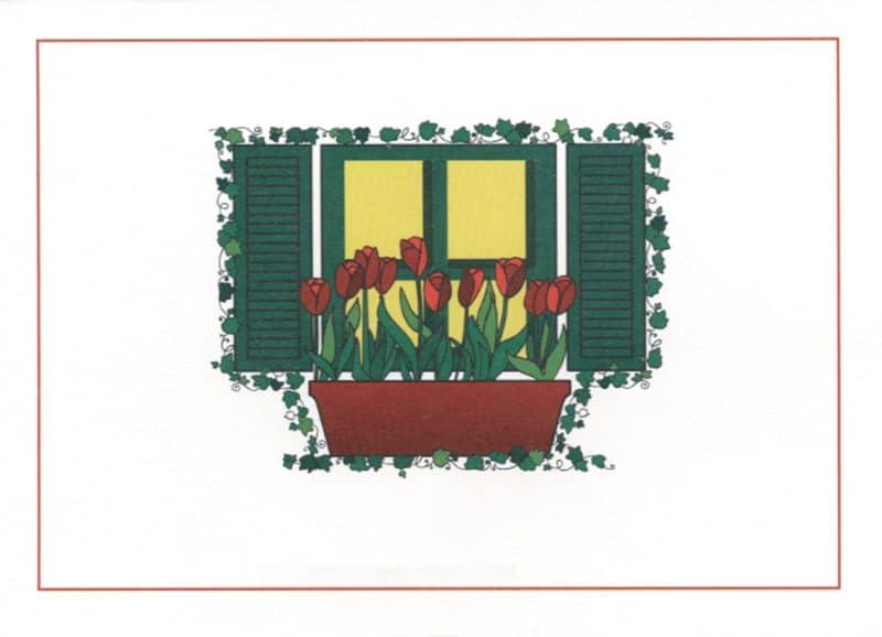 Custom Window Box Everyday Blank Note Card (3 1/2"x5")