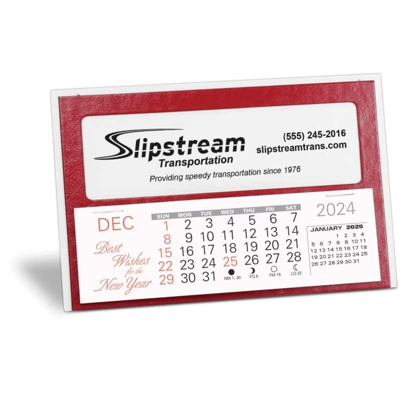 Custom Window Premier Desk Calendar - 2