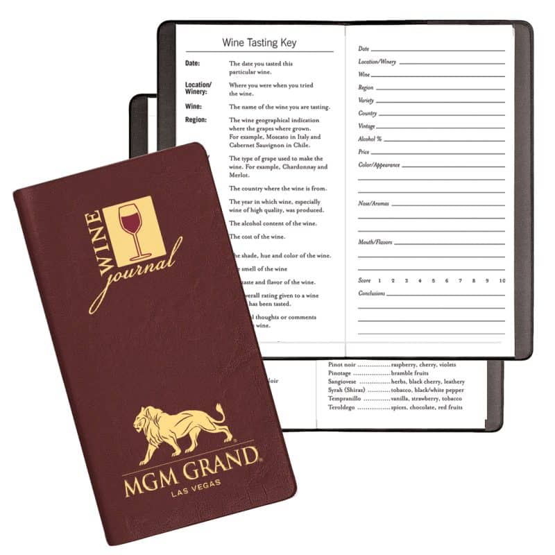 Custom Wine Journal w/ Continental Cover