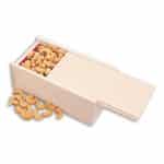 Custom Wooden Collector's Box w/Extra Fancy Cashews - 1