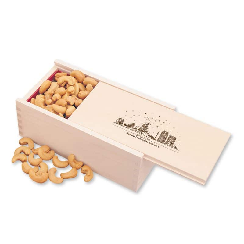 Custom Wooden Collector's Box w/Extra Fancy Cashews