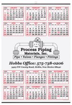 Custom Year-at-a-Glance Calendar w/Center Imprint