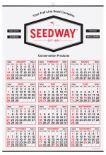 Custom Year-at-a-Glance Calendar w/Top Imprint