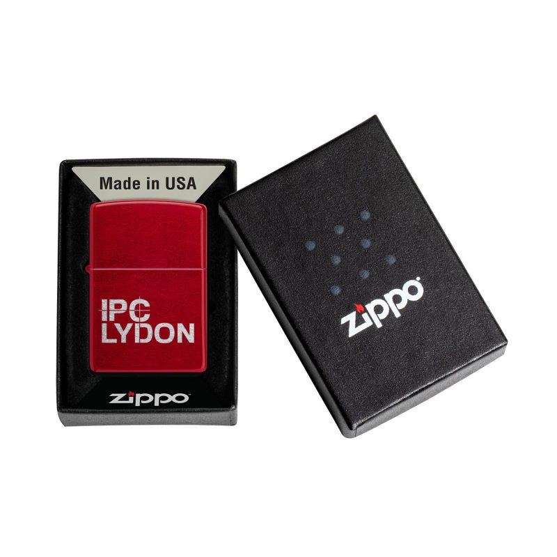 Custom Zippo® Windproof Lighter Classic Candy Apple Red™ - 4