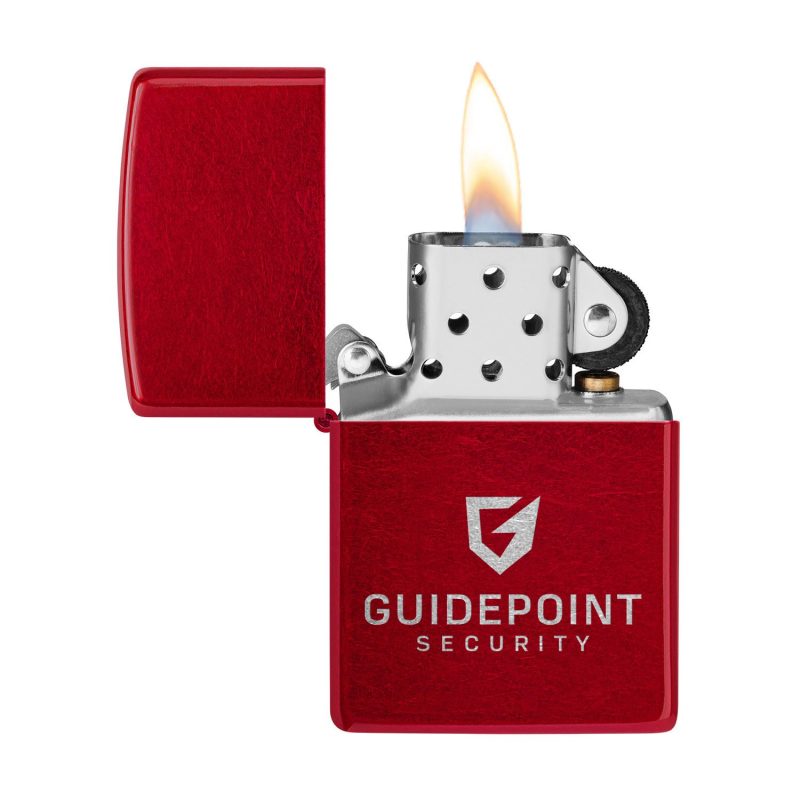 Zippo®-Windproof-Lighter-Classic-Candy-Apple-Red™-21063 Custom Zippo® Windproof Lighter Classic Candy Apple Red™
