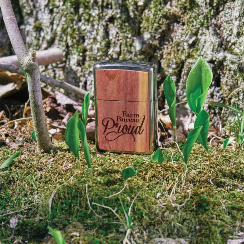 Custom Zippo® Woodchuck USA Cedar Windproof Lighter - 6