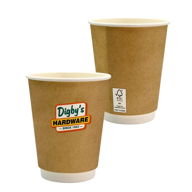 Custom 12 oz Full Color Dusky Paper Cup