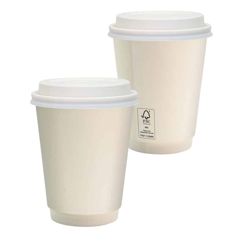 Custom 12 Oz. Full Color Paper Cup With Lid - 1
