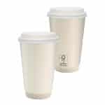 Custom 16 Oz. Full Color Paper Cup with Lid - 1