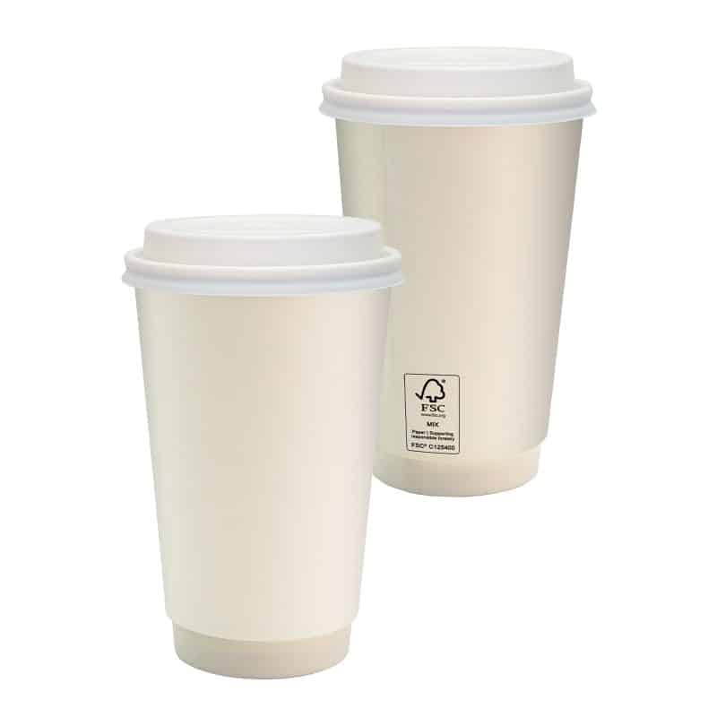 Custom 16 Oz. Full Color Paper Cup with Lid - 1