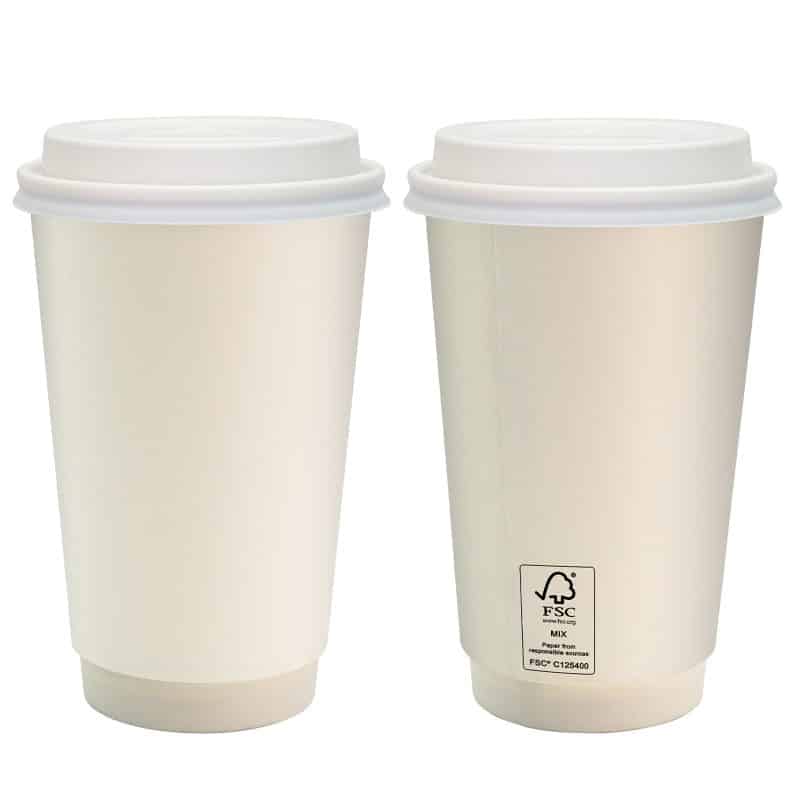 Custom 16 Oz. Full Color Paper Cup with Lid - 3