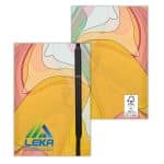 Custom 4" x 6" Perfect Paper Cover Notebook with Elastic Stylus Pen
