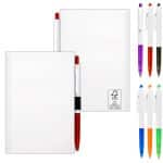 Custom 4" x 6" Perfect Paper Cover Notebook with Pen - 1