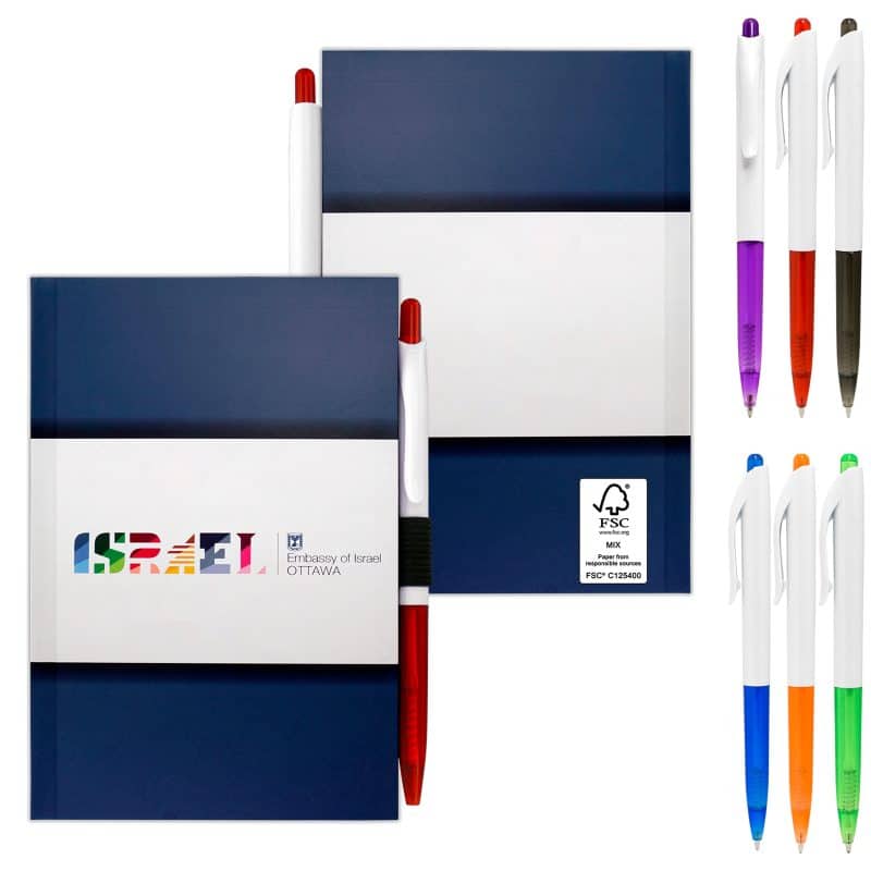 Custom 4" x 6" Perfect Paper Cover Notebook with Pen
