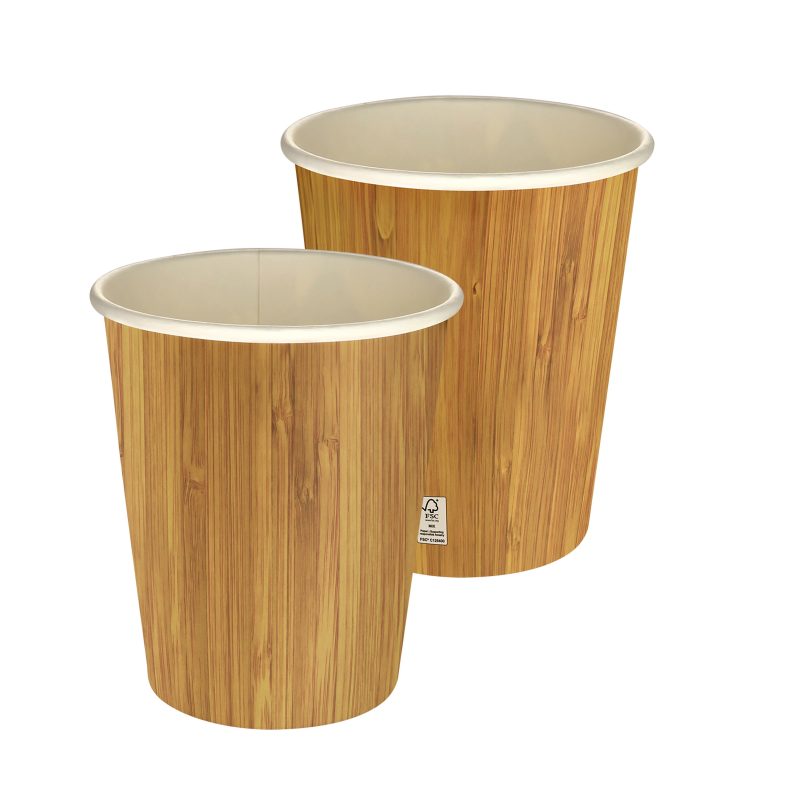 Custom 5 oz Full Color Bamboo Pattern Paper Cup - 1